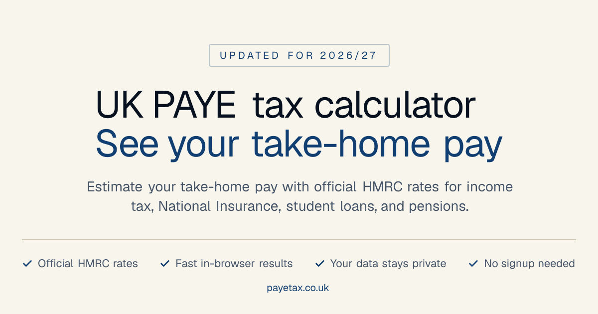Scottish vs English Tax 2026/27: Rates & Examples | PayeTax